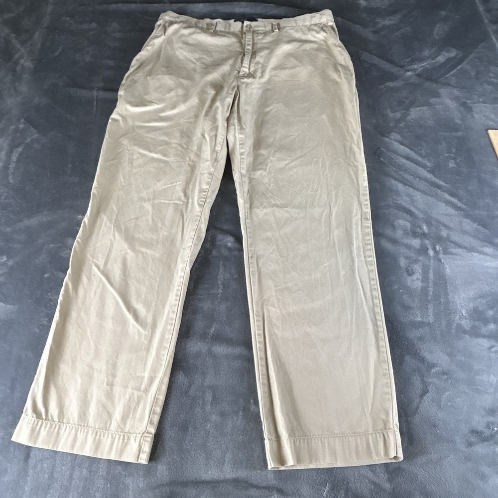 Polo Ralph Lauren Pants Mens 38x32 Khaki Tan Chino Classic Fit Cotton Preppy